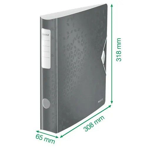 Registrator Leitz Active WOW A4 180° 65mm roza