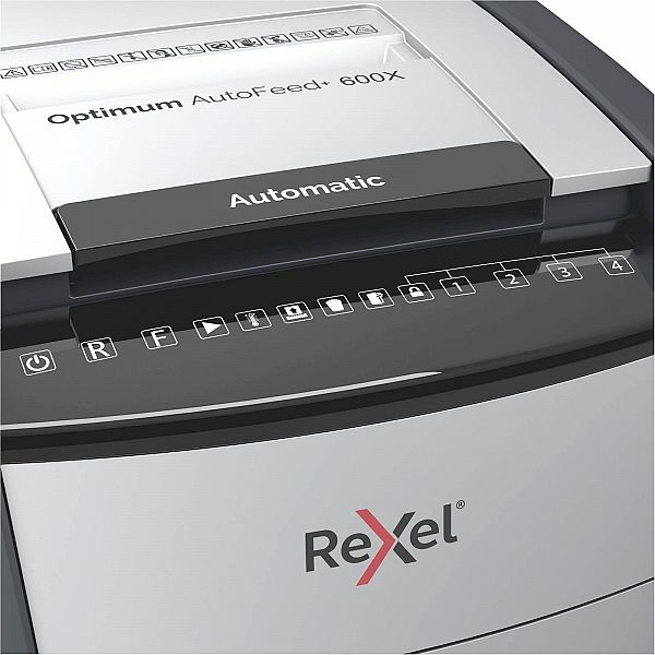 Uničevalec dokumentov samodejni Rexel Optimum AutoFeed+ 600X P4