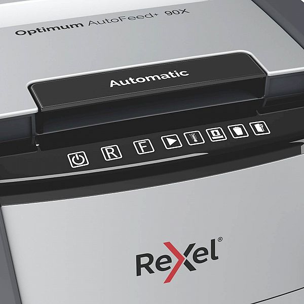 Uničevalec dokumentov samodejni Rexel Optimum AutoFeed+ 90X P4