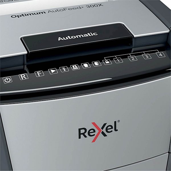 Uničevalec dokumentov samodejni Rexel Optimum AutoFeed+ 300X P4