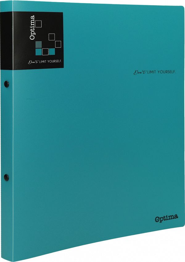 Rinčna mapa A4 2 rinki 16 mm Optima Office Petrolej