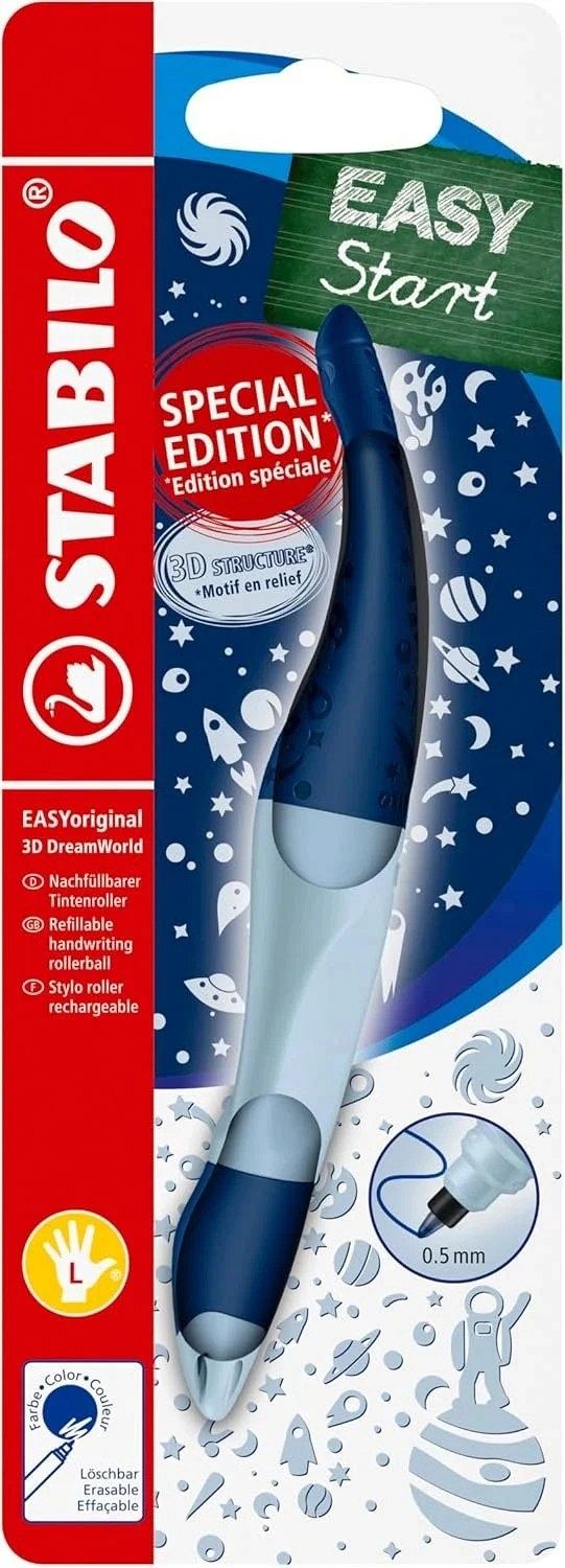 Roler Stabilo Easybirdy DreamWorld 3D Blue za levičarje