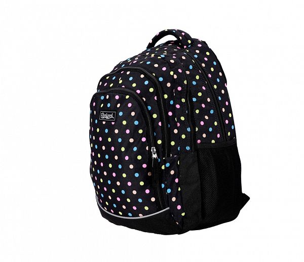 Šolski nahrbtnik Rucksack Only 35L Black with Dots