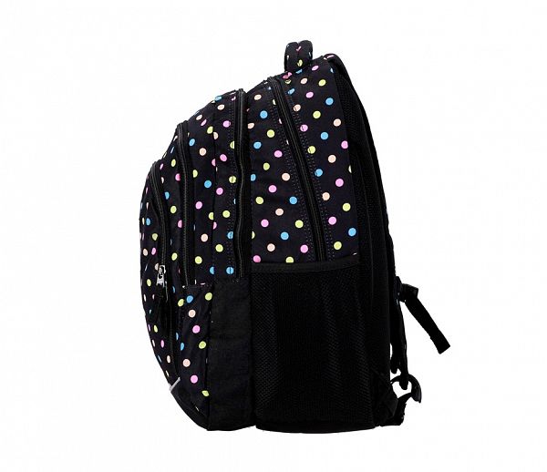 Šolski nahrbtnik Rucksack Only 35L Black with Dots