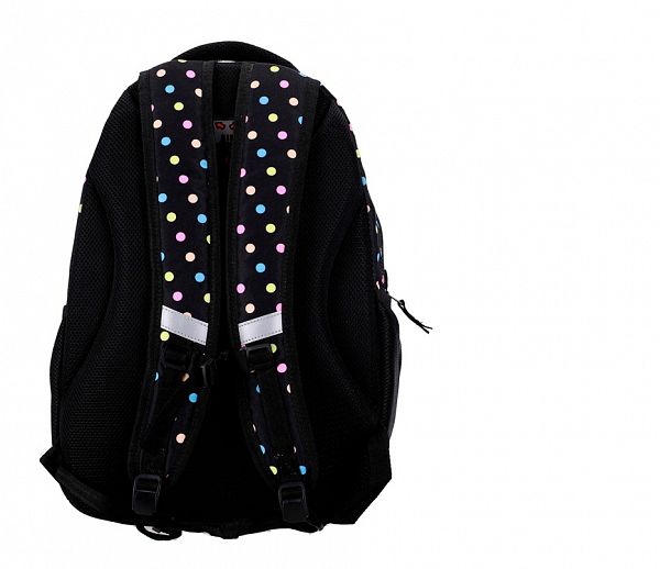 Šolski nahrbtnik Rucksack Only 35L Black with Dots