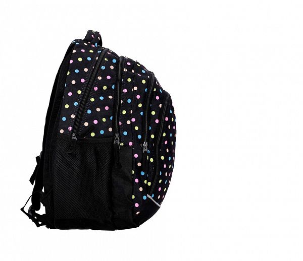 Šolski nahrbtnik Rucksack Only 35L Black with Dots