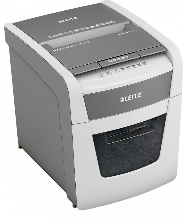 Samodejni uničevalec dokumentov Leitz IQ AutoFeed 50X Small Office P-4