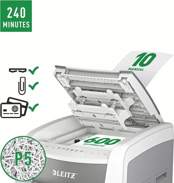 Samodejni uničevalec dokumentov Leitz IQ AutoFeed 600 Office PRO P-5