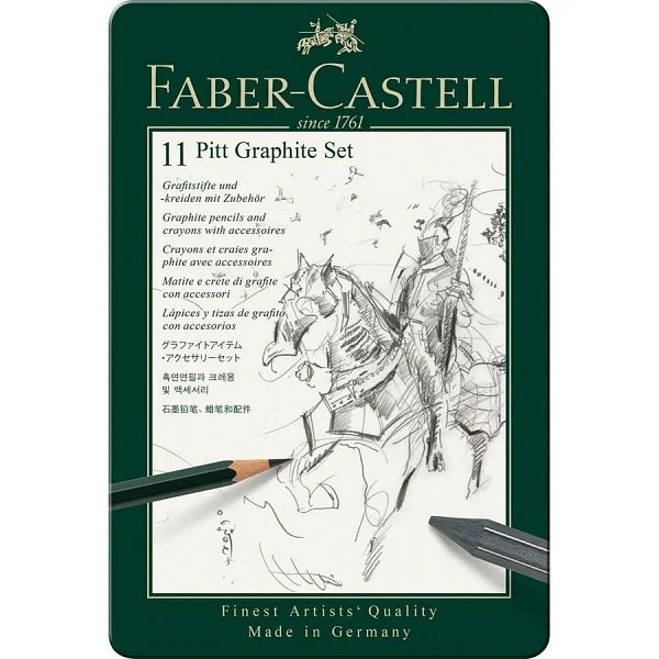 Set grafitnih svinčnikov Faber-Castell Pitt Graphite 11/1