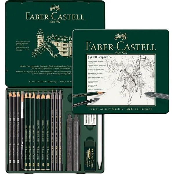 Set grafitnih svinčnikov Faber-Castell Pitt Graphite 19/1