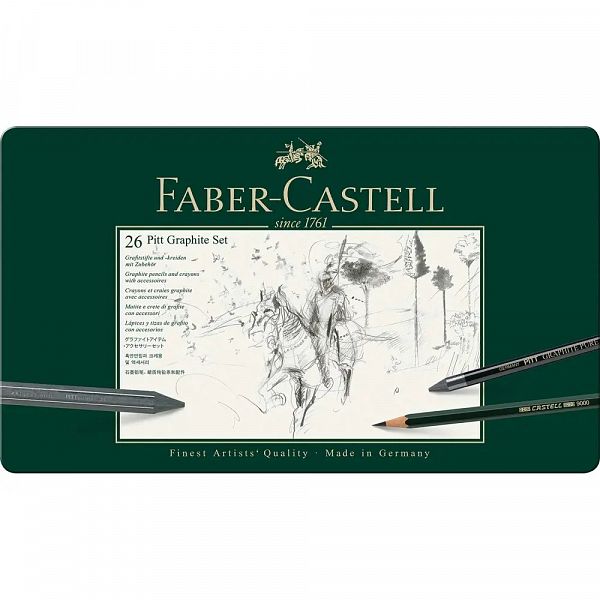 Set grafitnih svinčnikov Faber-Castell Pitt Graphite 26/1