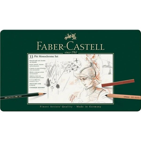 Set grafitnih svinčnikov Faber-Castell Pitt Monochrome 33/1