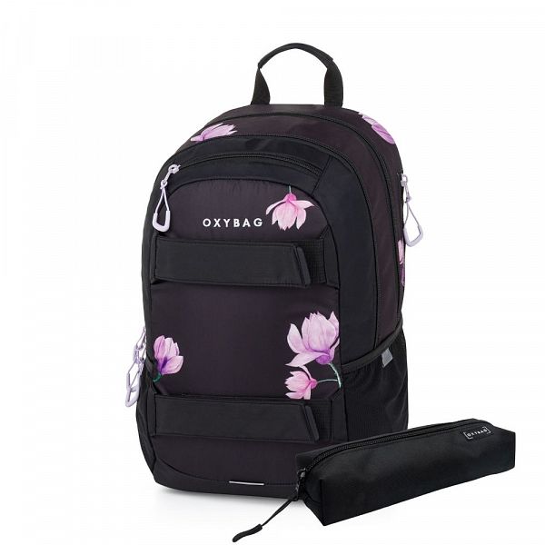 Set nahrbtnik in peresnica Oxybag Sport Flowers 2/1