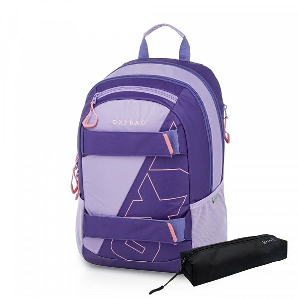 Set nahrbtnik in peresnica Oxybag Sport Half Violet 2/1