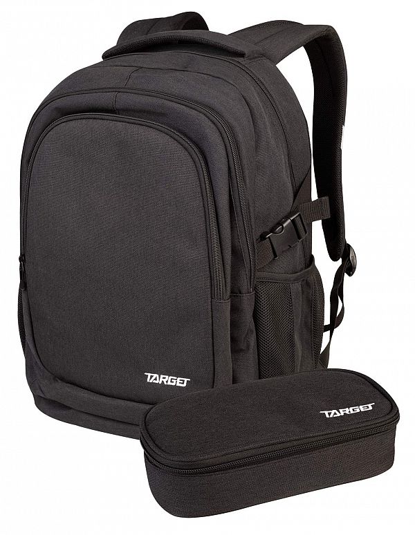 Set nahrbtnik in peresnica Target Urb-X Melange Black 2/1