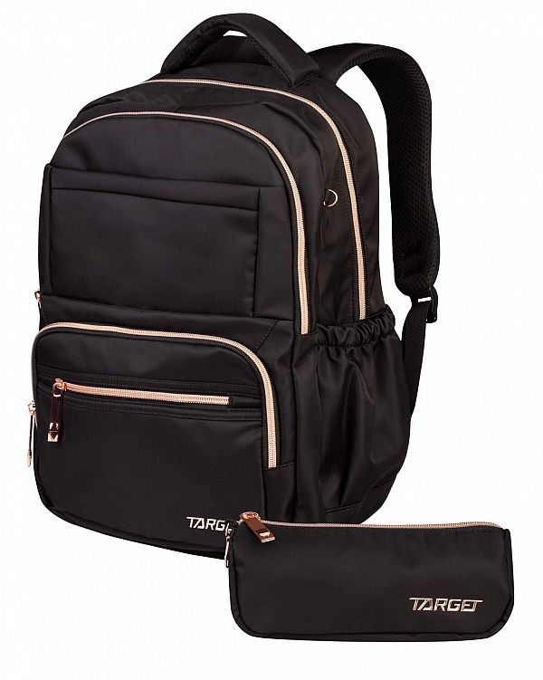 Set nahrbtnik in peresnica Target Glammer Deep Black 2/1