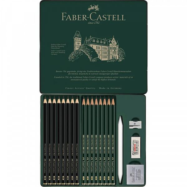 Set grafitnih svinčnikov Faber-Castell Castell 9000 