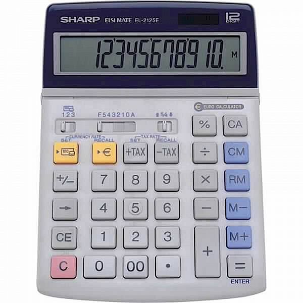 Kalkulator namizni SHARP EL2125C 12M