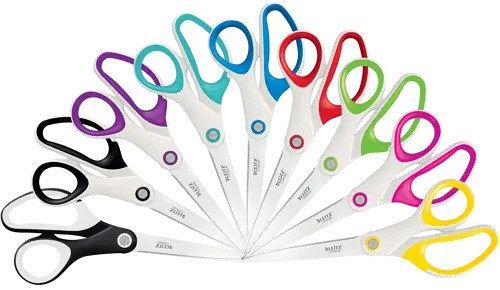 Škarje Leitz Wow Titanium 20,5 cm modre