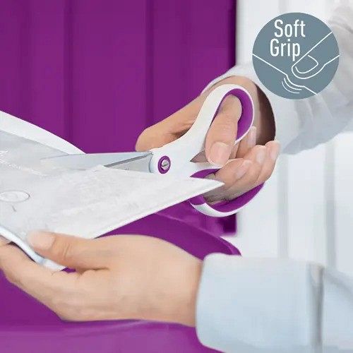 Škarje Leitz Wow Titanium 20,5 cm vijola