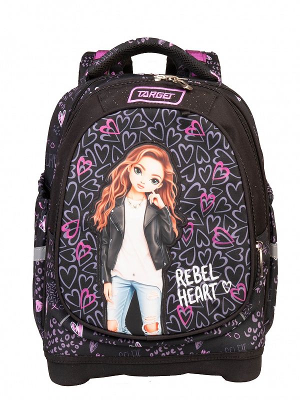 Šolska torba Target Superlight 2 Face Rebel Heart
