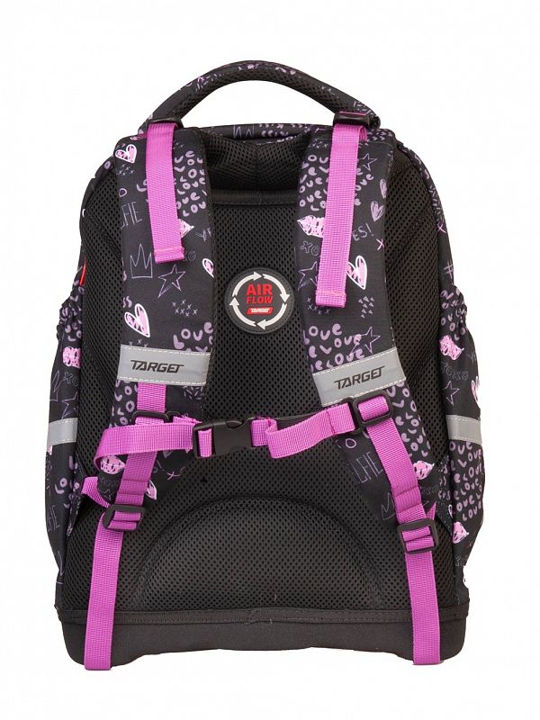 Šolska torba Target Superlight 2 Face Rebel Heart