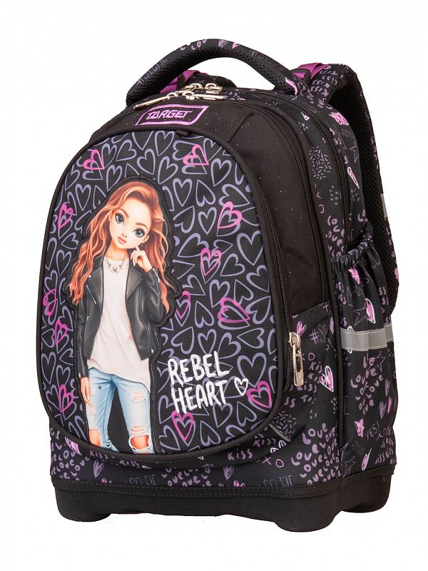 Šolska torba Target Superlight 2 Face Rebel Heart