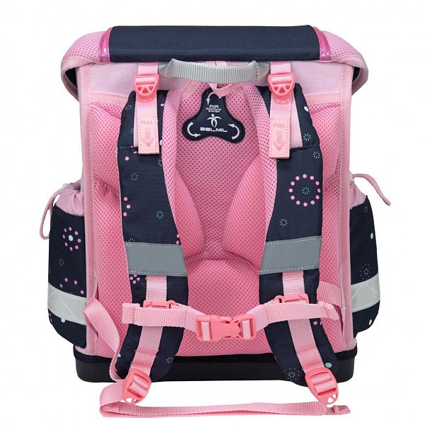 Šolska torba Belmil ABC Classy Midnight Butterfly