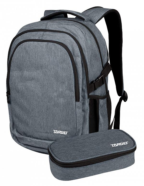 Set nahrbtnik in peresnica Target Urb-X Melange Grey 2/1