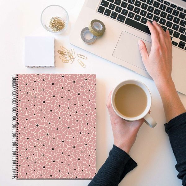 Spiralni zvezek A4 karo Miquelrius Boho Essence Blush