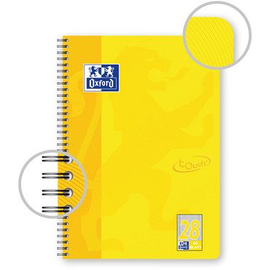 Spiralni blok A4  karo Oxford Yellow