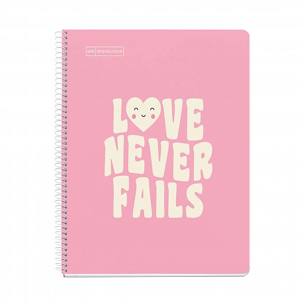 Spiralni zvezek A4 pike Miquelrius Love Never Fails