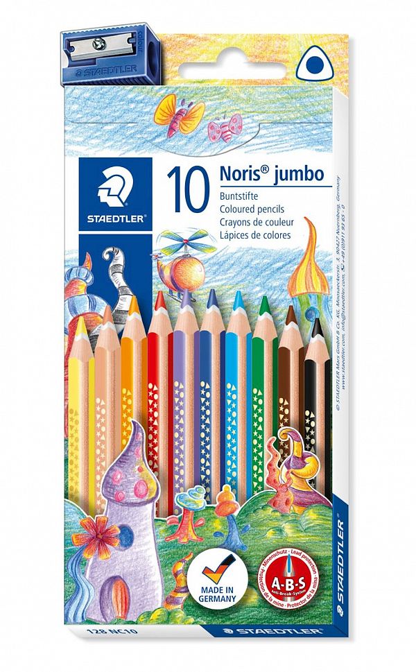 Barvice Staedtler Noris Club Jumbo 10/1 + šilček