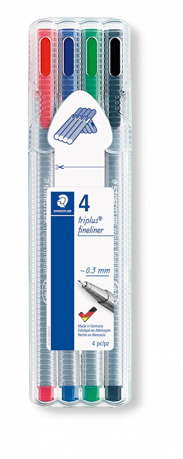 Fineliner Staedtler Triplus 4/1  PVC 