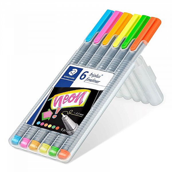 Fineliner Staedtler Triplus Neon 6/1 PVC