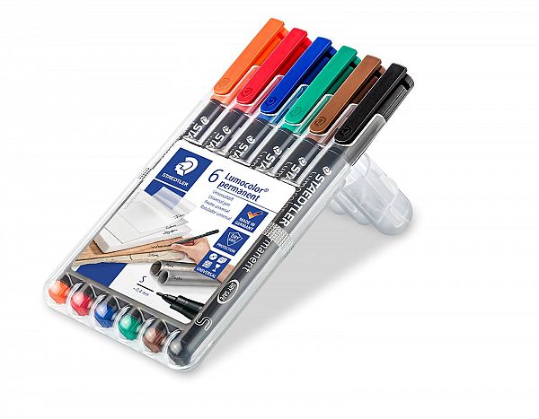 Flomastri Staedtler Lumocolor S 6/1