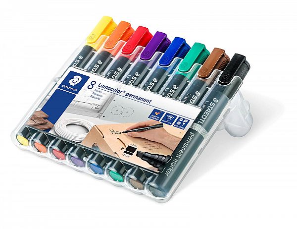 Flomastri Staedtler Lumocolor s poševno konico 8/1 