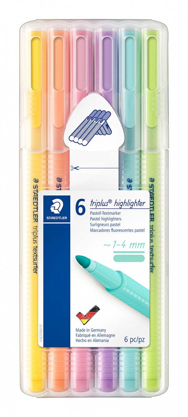 Označevalec teksta Staedtler Triplus Pastel 6/1