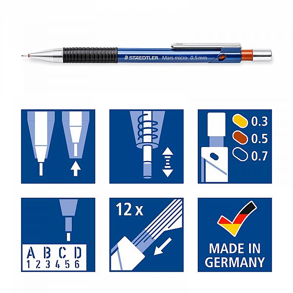 Tehnični svinčnik Staedtler Mars Micro B 0.5mm