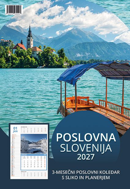 Koledar stenski 2027 JM Poslovna Slovenija