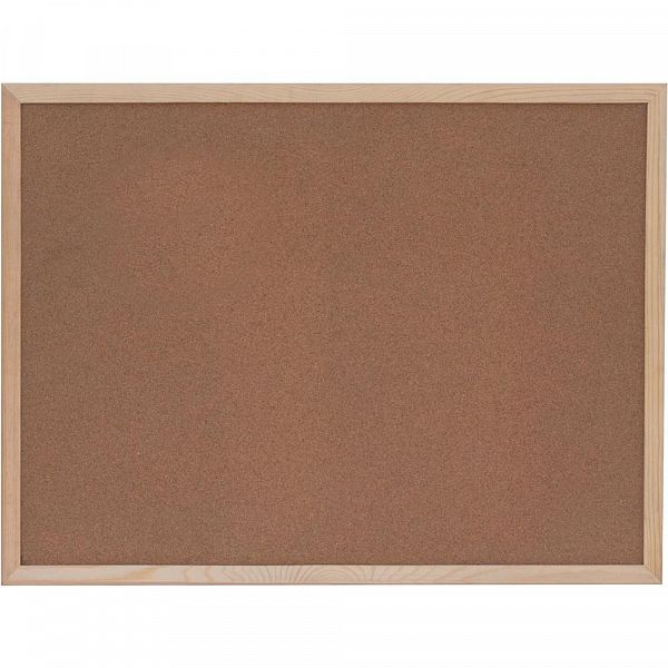 Tabla iz plute z lesenim okvirjem Optima 60x90 cm