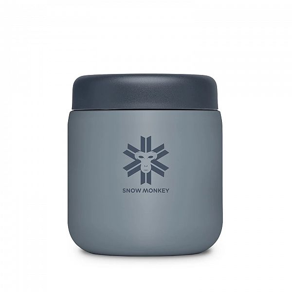 Termo posoda Snow Monkey Foodie Midi 0.48 L Sivo modra