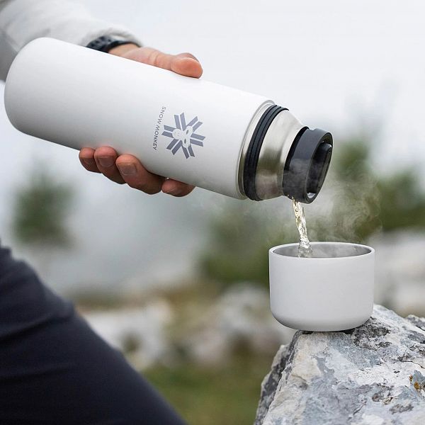 Termovka Snow Monkey Pioneer 0.7L Oblačno bela
