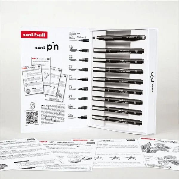 Fineliner Uni Pin Urban Dotwork Starter Kit 8/1 (0.03mm-1.2mm)