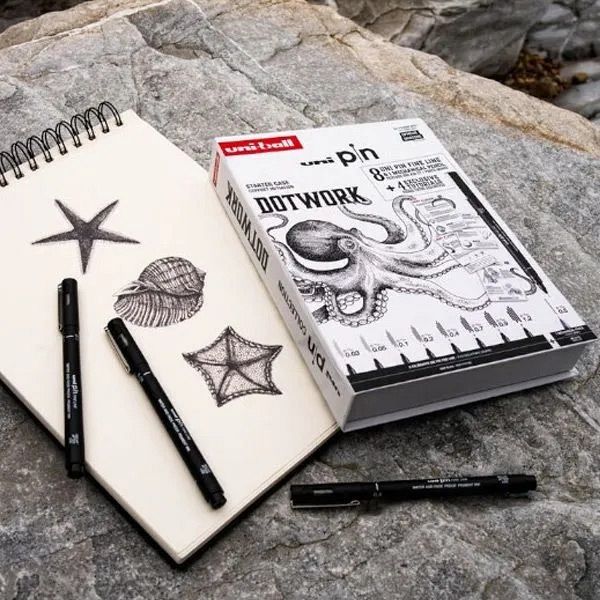Fineliner Uni Pin Urban Dotwork Starter Kit 8/1 (0.03mm-1.2mm)