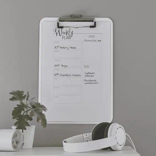 Vpenjalna mapa A4 Leitz WOW clipboard bela