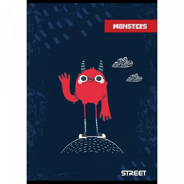 Zvezek A4 brezčrtni Street Monsters 54L