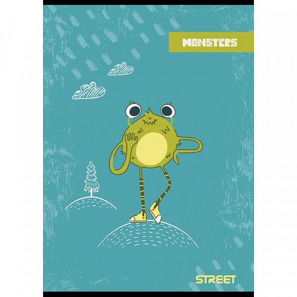 Zvezek A4 brezčrtni Street Monsters 54L