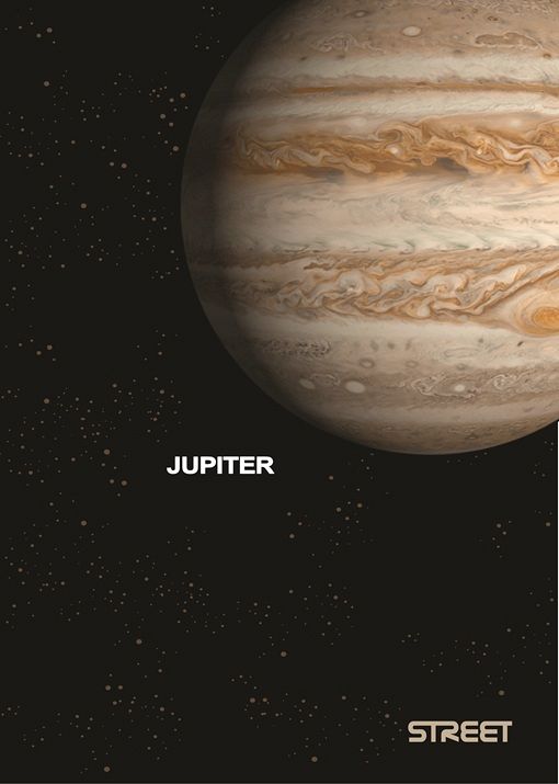 Zvezek A4 karo Street Planets 54L