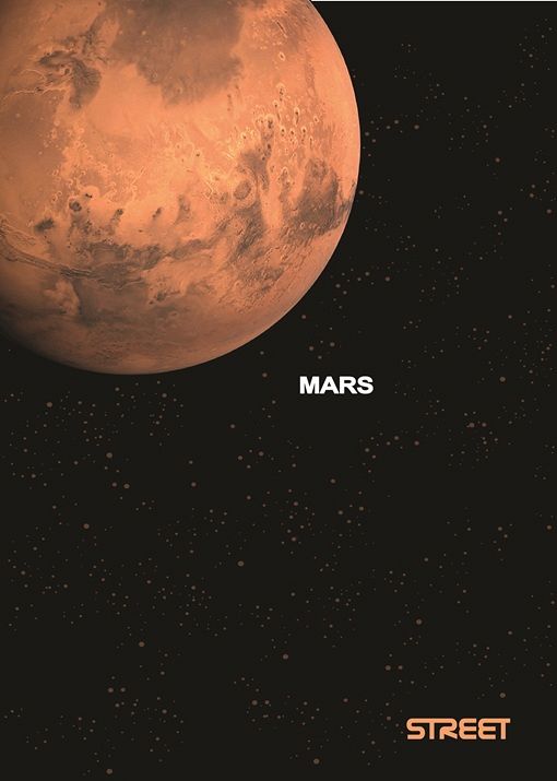 Zvezek A4 karo Street Planets 54L